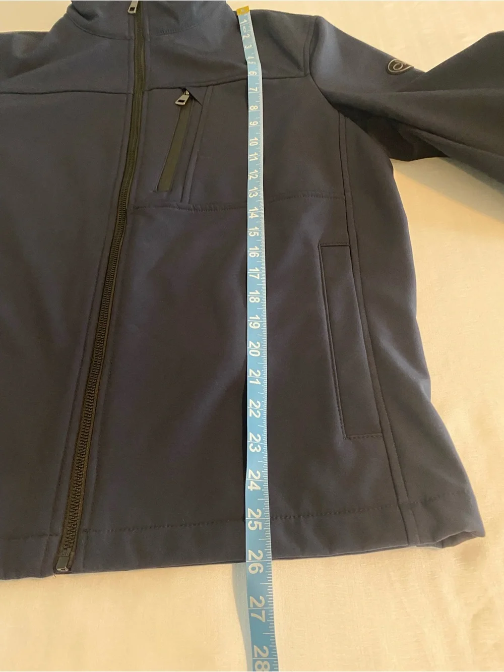 Calvin Klein Navy Utility Softshell Jacket - Picture 12 of 13